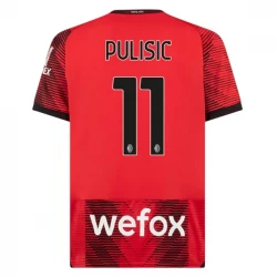 AC Milan Christian Pulisic #11 Fodboldtrøjer 2023-24 Hjemmebanetrøje Mænd